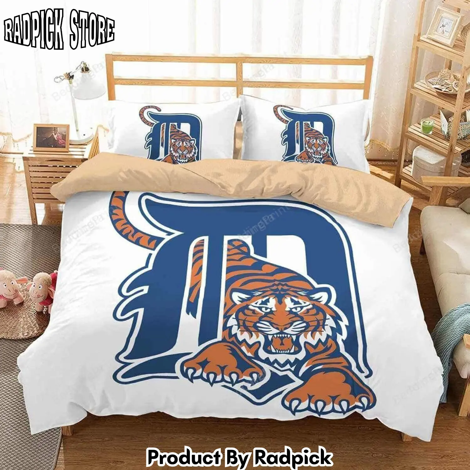 Radpick 3d detroit tigers duvet cover bedding set 1 rp3278973